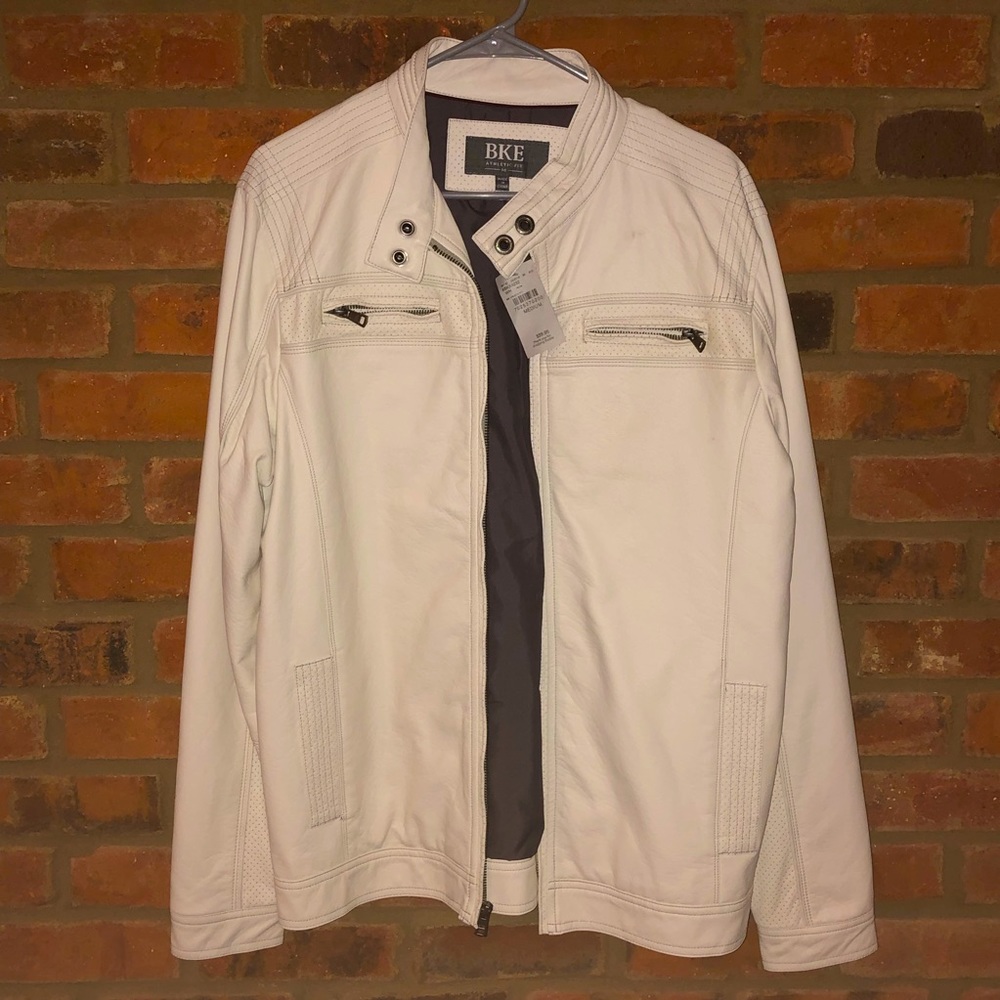 BKE Athletic Fit White Jacket (Men’s, M)
